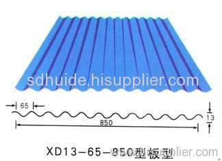 850 type color corrugated sheet