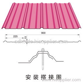 corrugated steel roofing plate