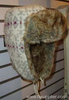 fake fur trapper hat