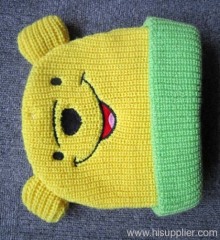 acrylic cartoon knitted hat