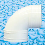 UPVC fittings for Drainage 88° Sweep Bend F/F