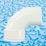 UPVC fittings for Drainage 88° Sweep Bend M/F