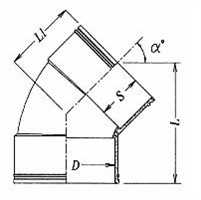 UPVC fittings for Drainage 45°Bend F/F