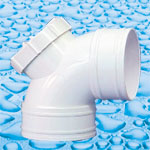 UPVC fittings for Drainage 88° Sweep Bend With Big I/O F/F or M/F
