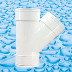 UPVC fittings for Drainage 45°Y-Junction F/F