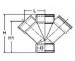 UPVC fittings for Drainage Cross Y-Junction