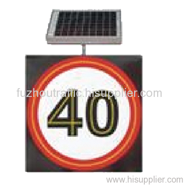 solar traffic sign