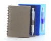 pp notebook with pen