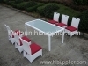 Garden rattan furniture