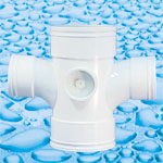 UPVC fittings for Drainage Reducing Double Sweep Junction