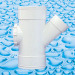 UPVC fittings for Drainage Reducing Y-Junction M/F or F/F With I/O