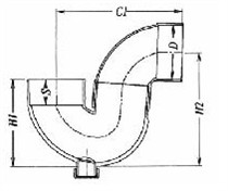 UPVC fittings for Drainage Adjustable P-Trap With And Without I/O