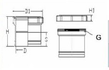 UPVC fittings for Drainage Expansion Joint Type 1