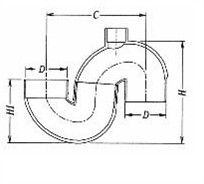 UPVC fittings for Drainage Adjustable S-Trap With and Without Vent