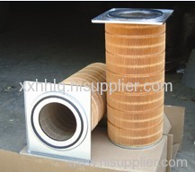 Square head cylindrical gas turbine air filter