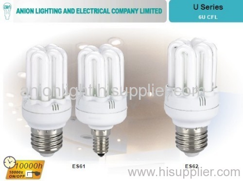 6 u CFL energy saving lamp