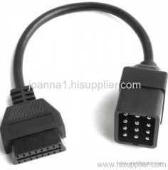 renault old cable 12pin male to obd2 female