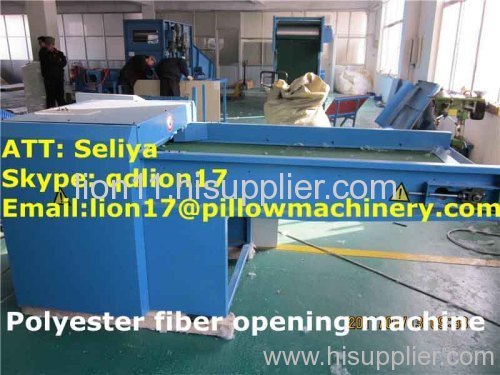 Hollow fiber opening machine