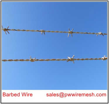 barbed wire fencing