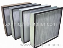 High efficiency filter with separators