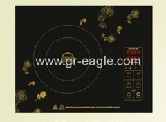 318mm*383mm large black crystal board induction cooker