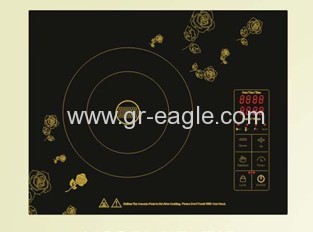 318mm*383mm large black crystal board induction cooker