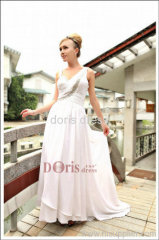 Customizable white evening gown dress