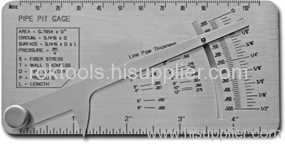 Pipe Pit Gauge welding gauge