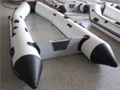 Aluminum floor sports boat