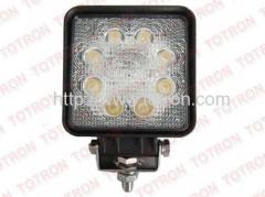 4" 24W 9-32V Square LED Work Light