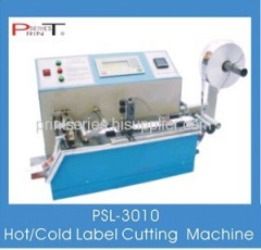 Hot and Cold Label Cutting machine. Garment labels cutting
