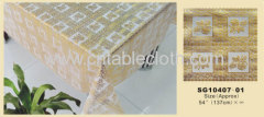 Golden PVC Tablecloth(137cm)