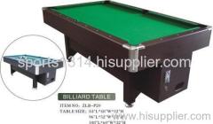 Coin-operated billiard table