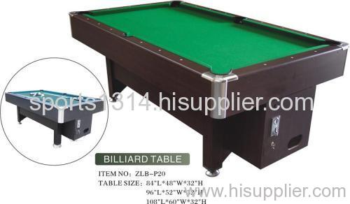 Public Coin-operated Billiard Table