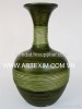 Spun Bamboo Vase, Stunning bamboo vase, Lacquer vase, pressed bamboo vase, coiled bamboo vase, Laminated Bamboo Vase