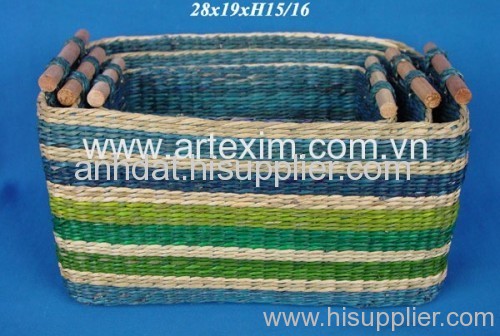 Rattan basket, Rush basket,Seagrass basket, Fern basket, Water Hyacinth basket, bamboo basket,