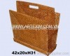 Rattan Rack, Willow Rack, Wicker Rack, Rattan Magazine Holder, Rattan File Holder