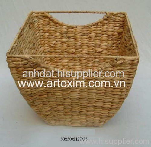 Water Hyacinth basket, bamboo basket, willow basket, wicker basket