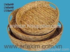 Water Hyacinth tray, bamboo tray, willow tray, wicker tray