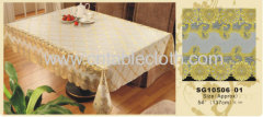 Golden PVC Tablecloth(137cm)