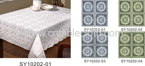 PVC Printing Lace Tablecloth