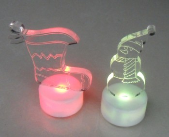 crystal led candle light