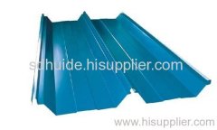 Corrugated steel tile