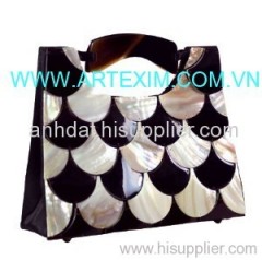 Mother of Pearl Handbag, Mop Handbag, Shell Handbag, evening Handbag, Shoulder Handbag, abalone handbag