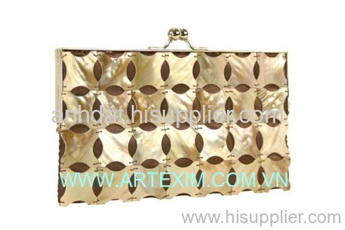 Mother of Pearl Wallet purse clutch, Mop wallet purse, Shell wallet purse, abalone wallet purse clutch