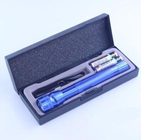 2 AA blue torch with black box