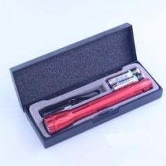 Red torch with black box powered by 2*AA