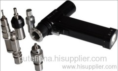 Rechargeable Autoclavable Surgical Stainless Steel Orthopedic Cranial Drill and Mill With Two Batteries of Black color