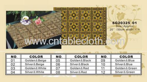 Golden PVC tablecloth