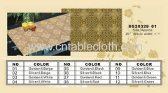 Golden PVC tablecloth